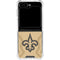 NFL New Orleans Saints Double Vision Galaxy Z Flip6 Clear Case